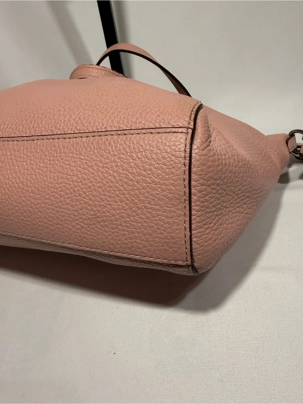 Coach pink pebbled